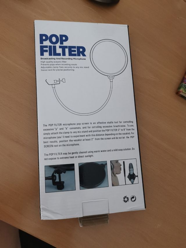 filtro pop micrófono marca neewer