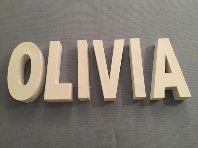 Letras decorativas Olivia