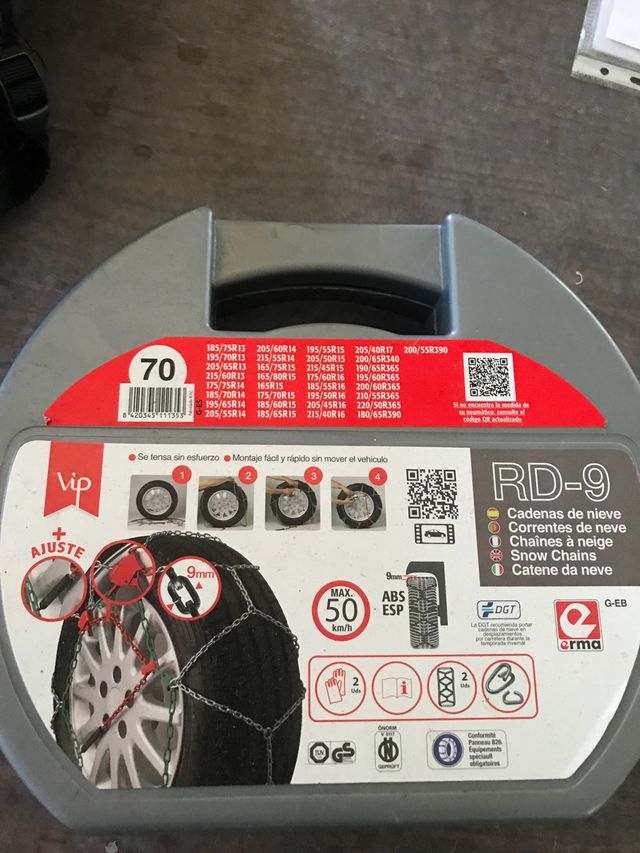 Cadenas para nieve
