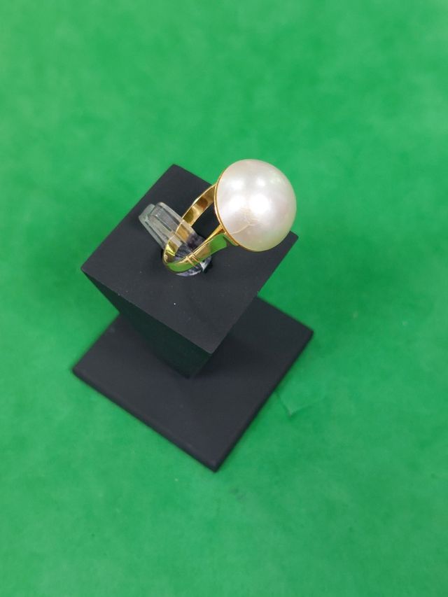 Sortija oro de 18k y perla