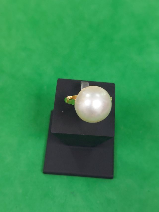 Sortija oro de 18k y perla