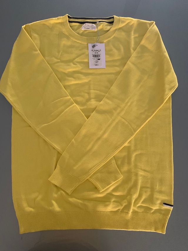 Jersey- sweater amarillo patito. Talla 15-16