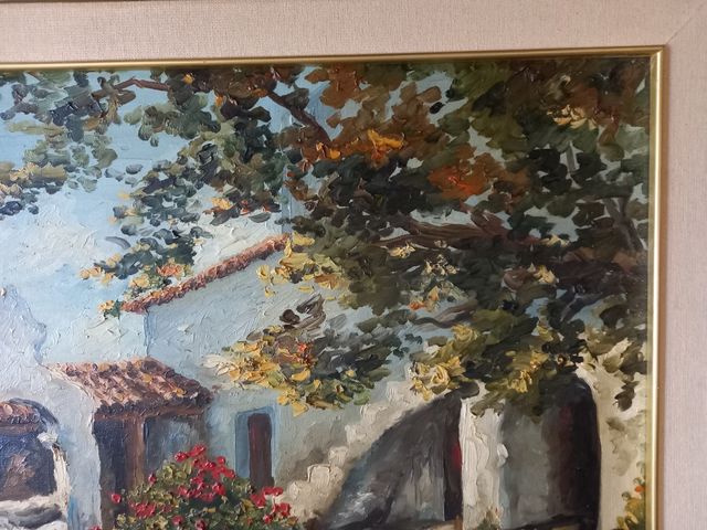 Óleo sobre tabla firmado ALFONSO