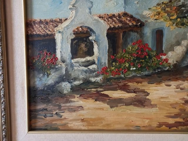 Óleo sobre tabla firmado ALFONSO