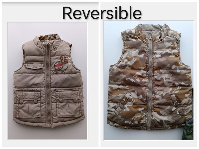 Chaleco reversible niño 2-3 años