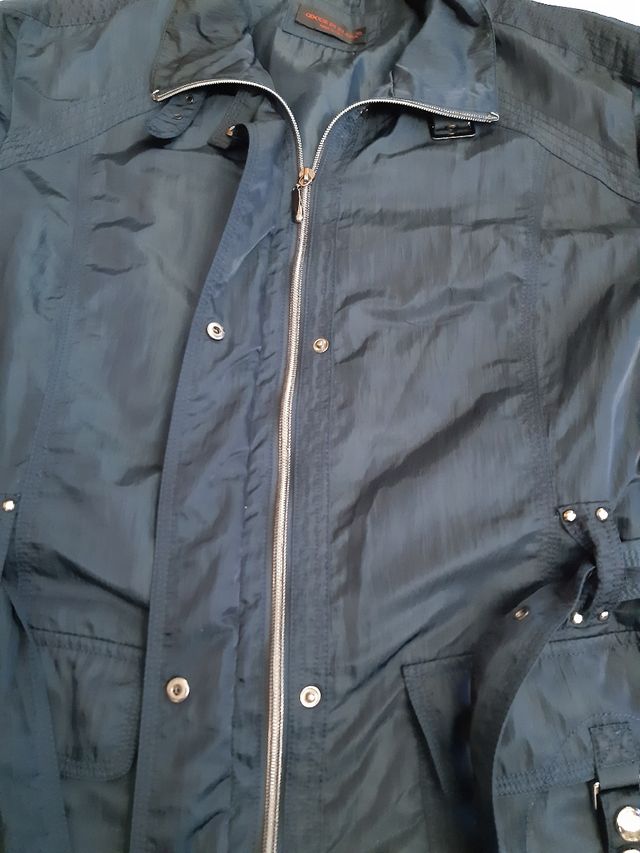 giubbotto blu taglia 54 gocce di Elena 