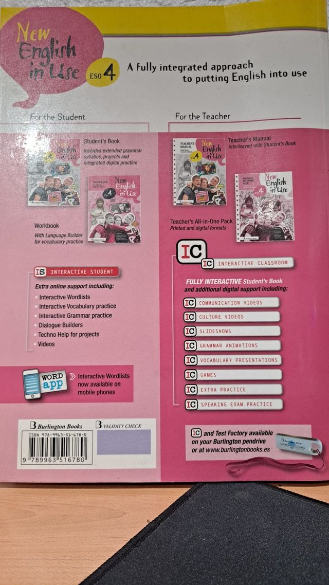 Student Book New English in Use 4 Eso