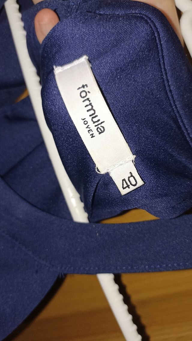 Vestido de dos piezas halter azul Fórmula Joven