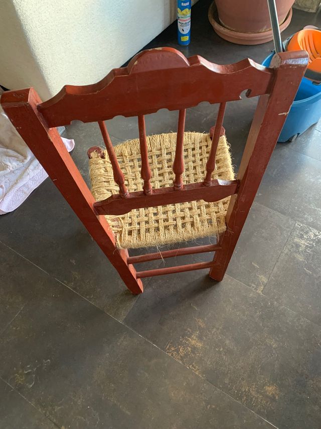 Sillas antiguas de anea