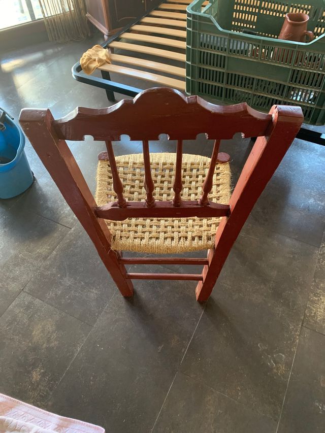 Sillas antiguas de anea