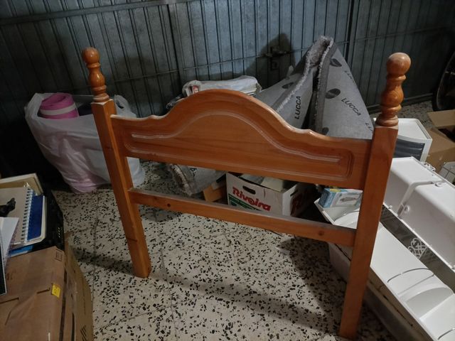 Cabecero cama madera provenzal