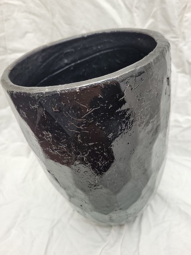 jarrón negro textura