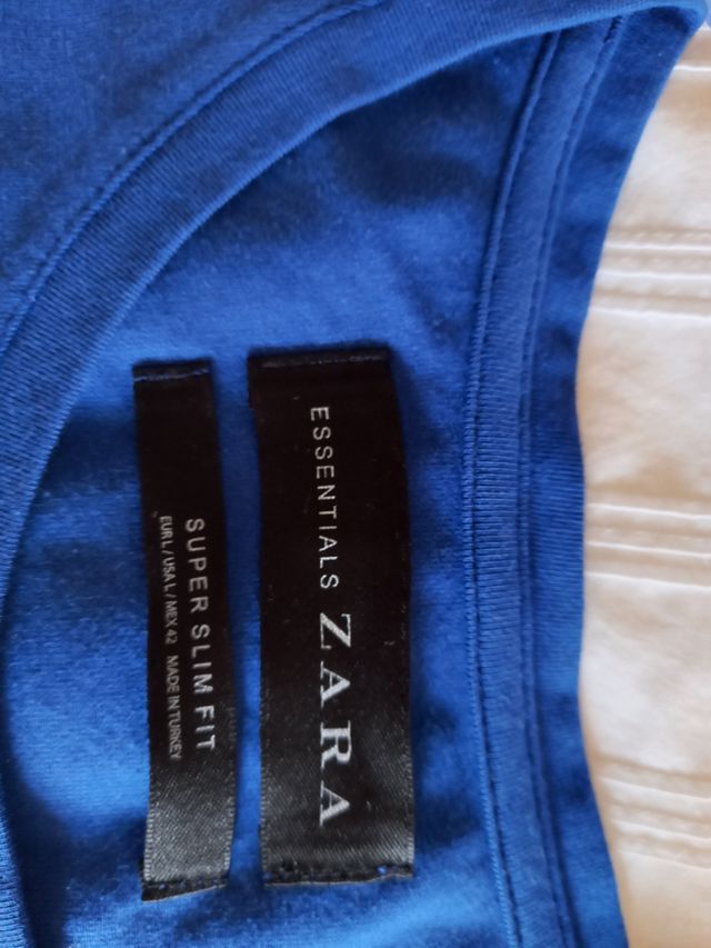 camiseta azulona hombre