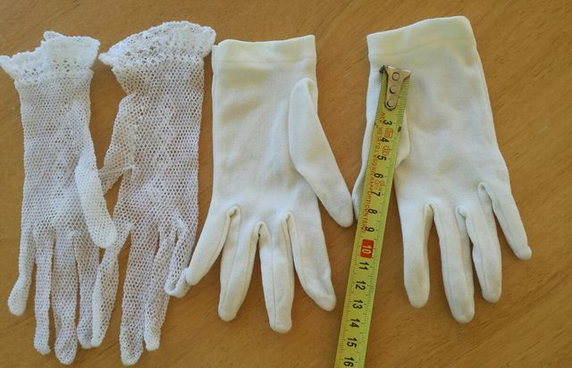 Guantes comunión antiguos niña