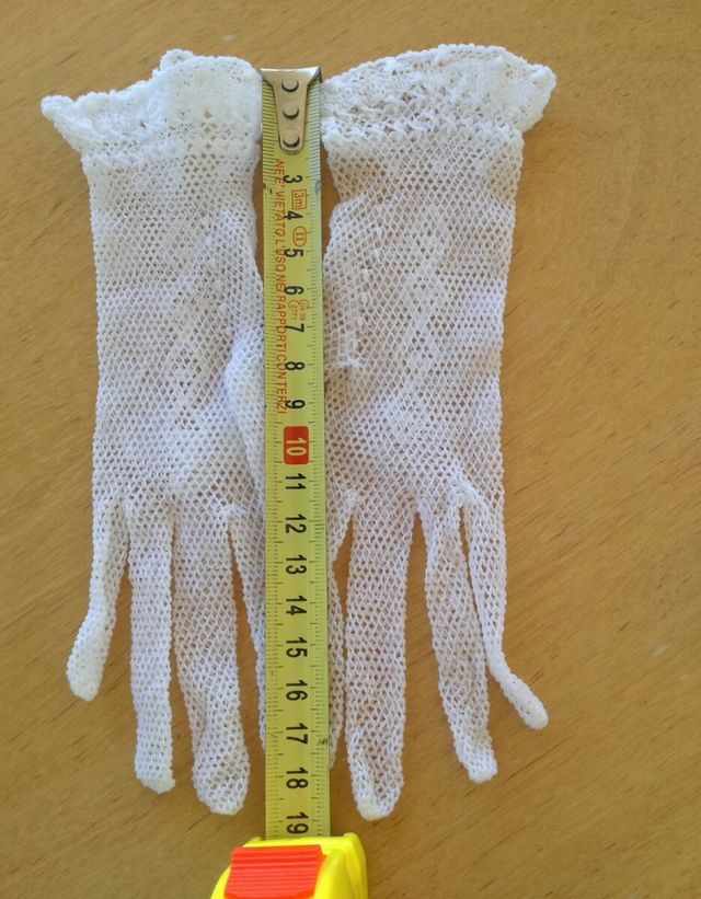 Guantes comunión antiguos niña
