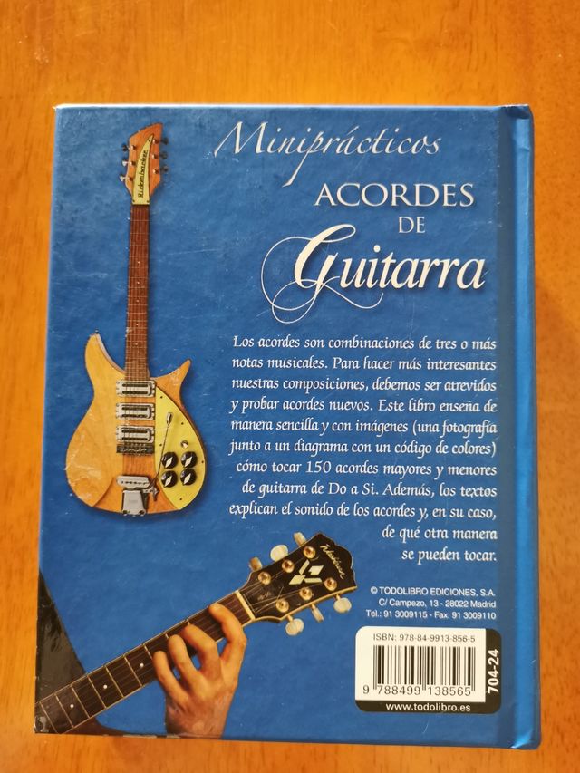 Libro Acordes de Guitarra (editorial Todolibro)