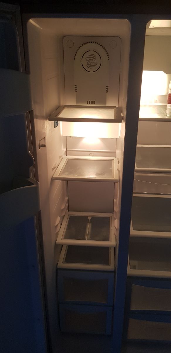 fregofico nofrost de dos puertas americana