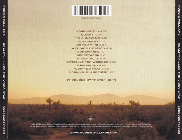 Robbie Williams - Reality Killed The Video Star