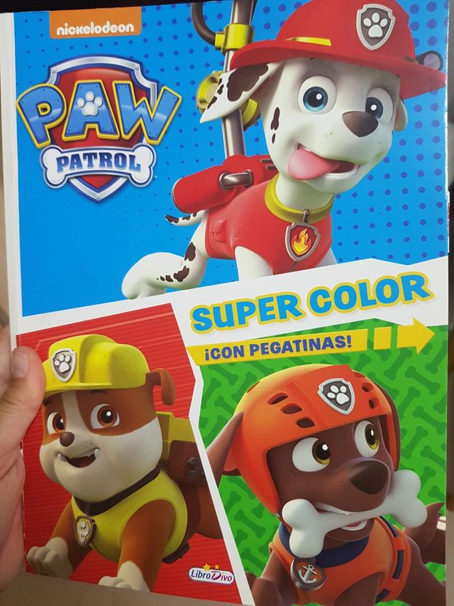 Cuaderno colorear Patrulla Canina