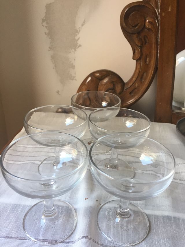 Copas de champán cristal