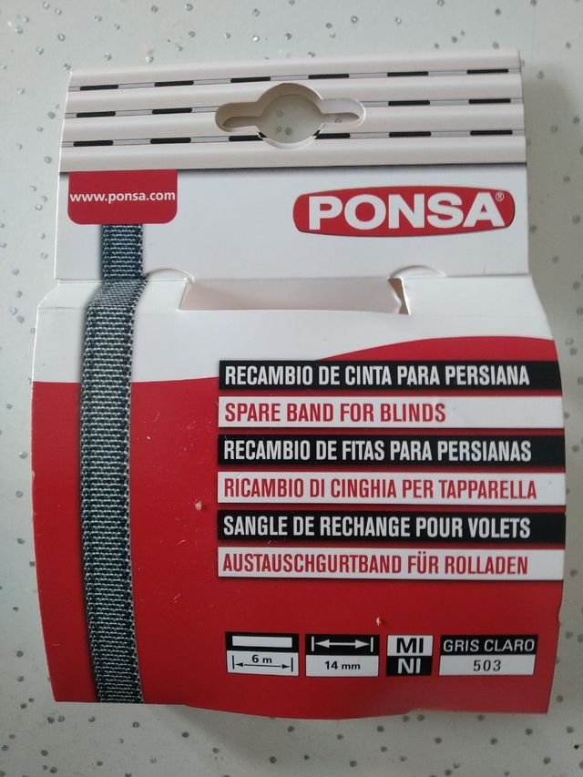 Cinta para persianas