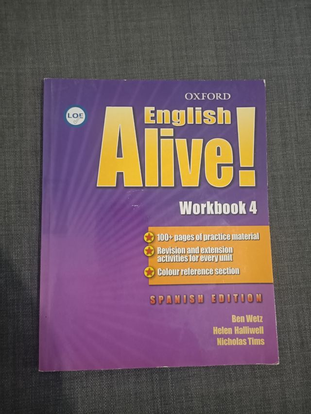 Libro: English Alive. Worbook 4 de Oxford.