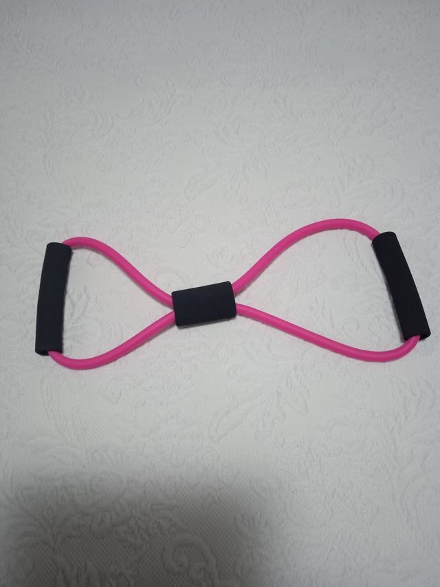 Goma elástica para hacer ejercicio.