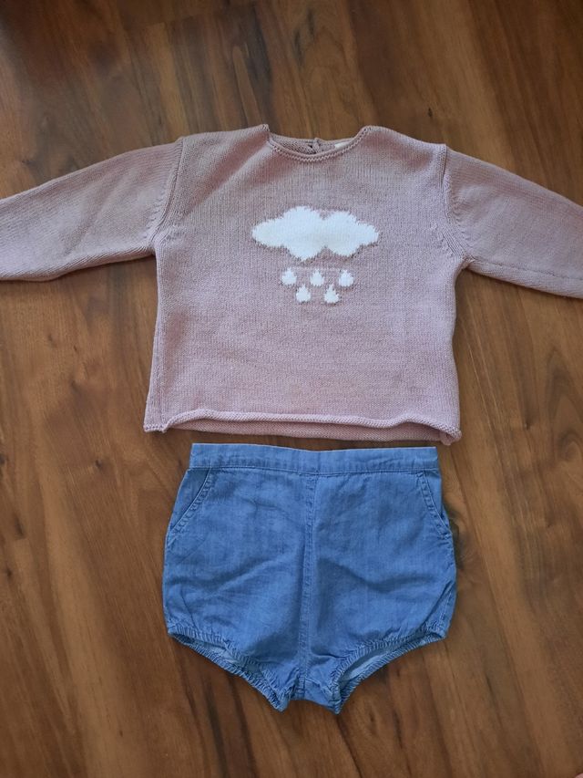 Conjunto neck and neck. Talla 18 ac24 meses