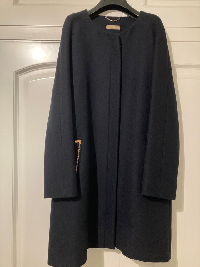 Abrigo azul marino Massimo Dutti