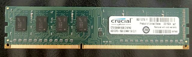 Modulo UDIMM DDR3 1600 da 4 GB