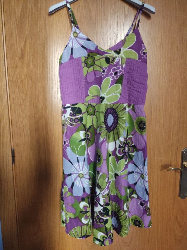 Vestido tirantes estampado