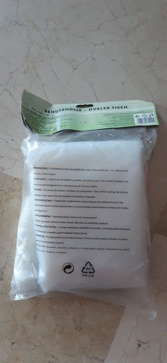 Funda mesa ovalada jardín