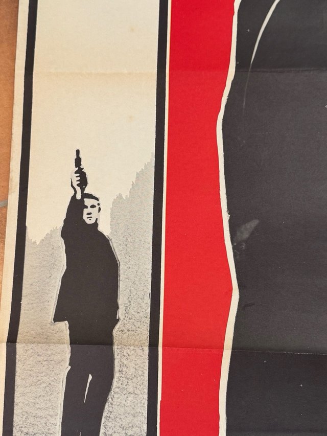 Bullit Steve McQueen poster original 1978