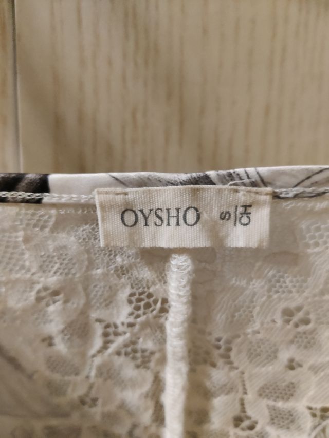 Camiseta lencera talla S Oysho