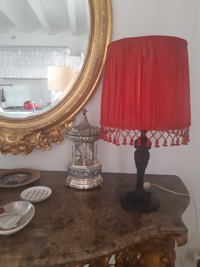 lampada anni 30 in metallo