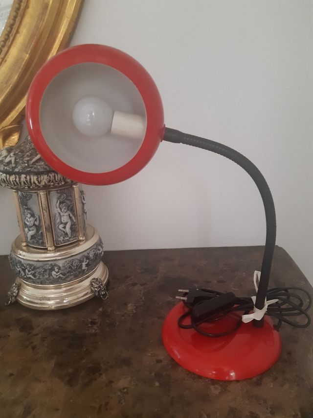 lampada modernariato metallo