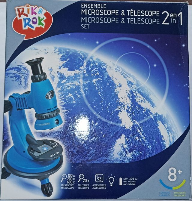 Microscopio y telescopio 2 en 1 Rik y Rok