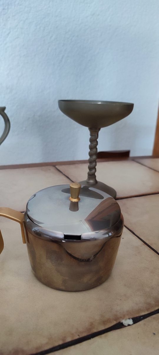 JUEGO VISIUC PLATEADO Y JUEGO DE TÉ ARABE