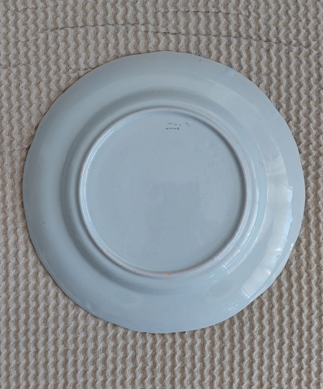 Precioso plato frances antiguo firmado