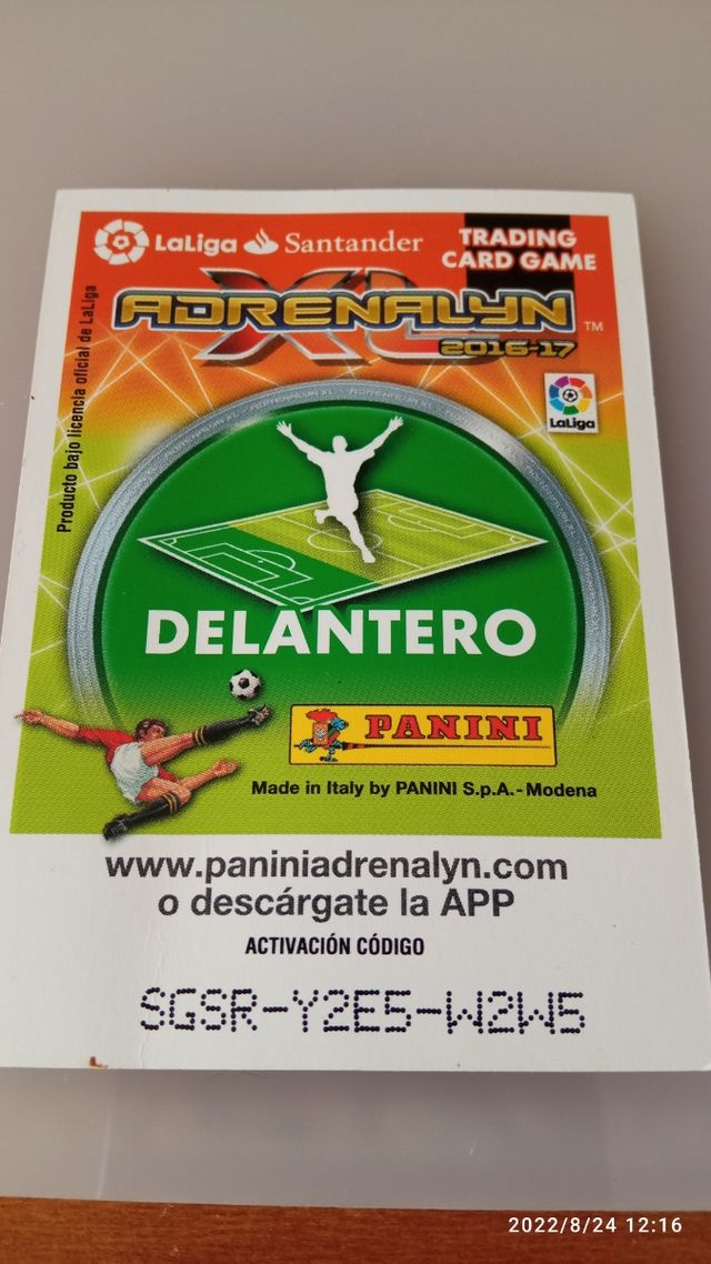 cromo de fútbol MSN