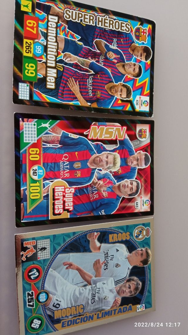 cromo de fútbol MSN