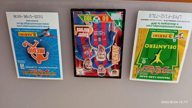 cromo de fútbol MSN