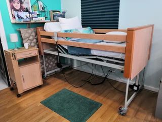 Cama articulada elevable con colchón