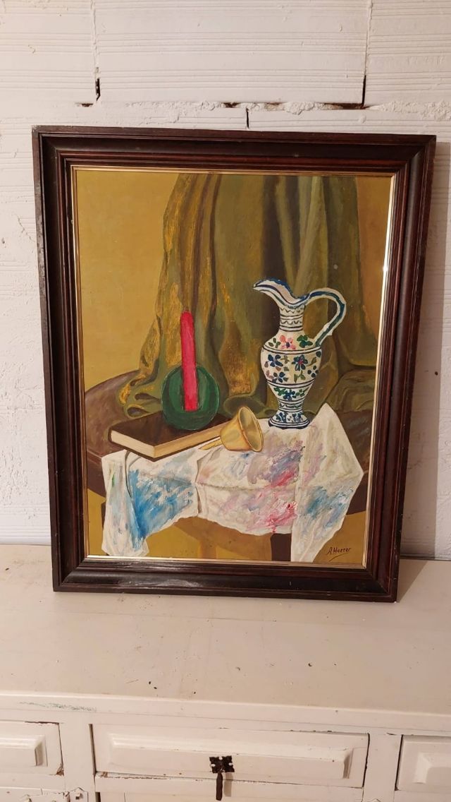 Cuadro óleo A. Herrer