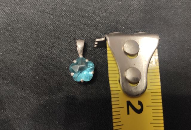 Colgante de plata 925 con cristal azul