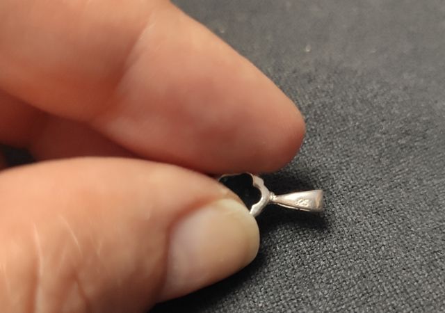 Colgante de plata 925 con cristal azul