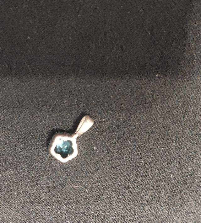 Colgante de plata 925 con cristal azul