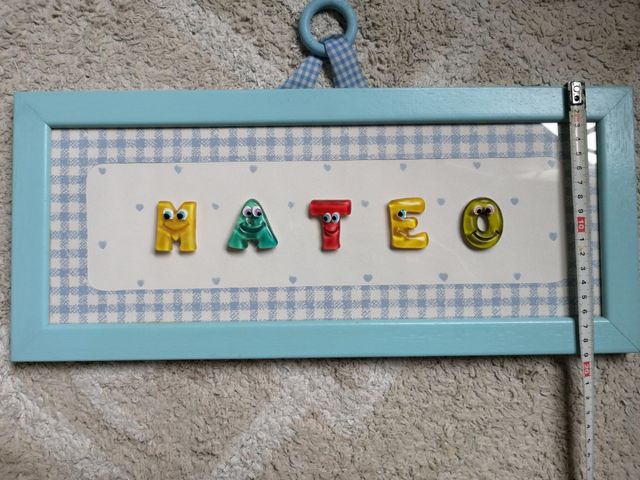 Cuadro nombre Mateo.