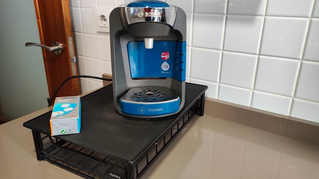 Lote cafetera Tassimo Bosch + dispensador cápsulas