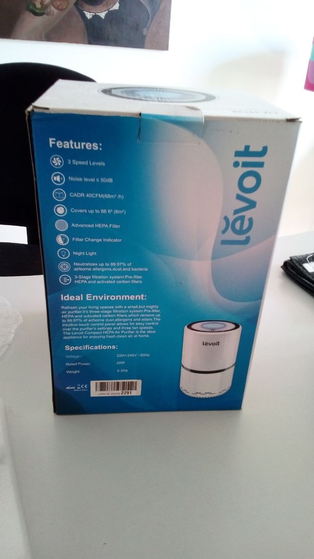 Purificador de Aire Filtro HEPA, LEVOIT